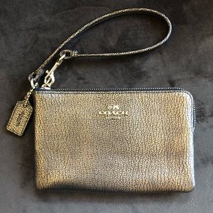 COACH Corner Zip Wristlet